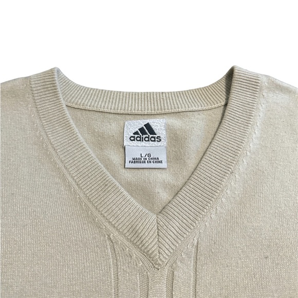 Adidas Vintage Light Beige Sweater Vest - Picture 2 of 3